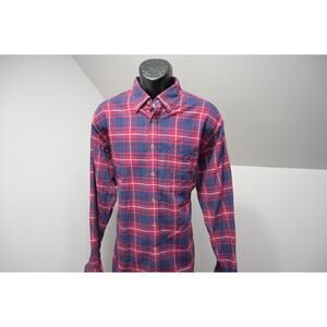Southern Proper Flannel Shirt Plaid Long Sleeve Traditional Fit Mens Size Large